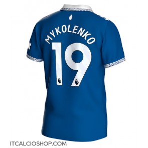 Everton Vitaliy Mykolenko #19 Prima Maglia 2023-24 Manica Corta